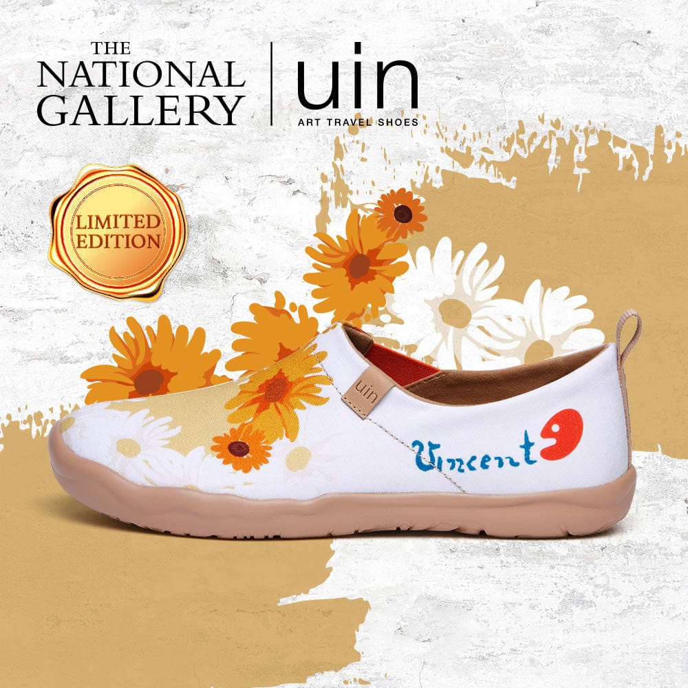 UIN Women Van Gogh Sunflowers V4 Women Canvas loafers