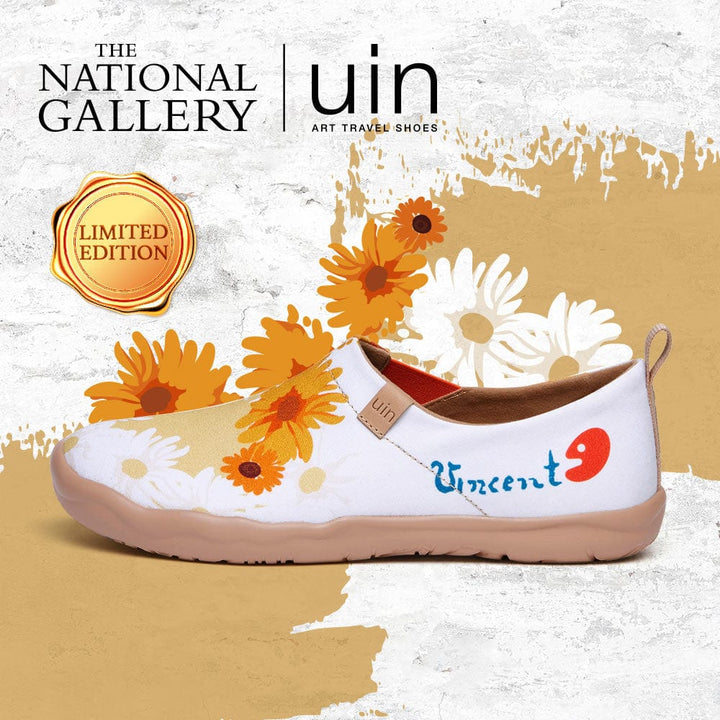 UIN Women Van Gogh Sunflowers V4 Women Canvas loafers
