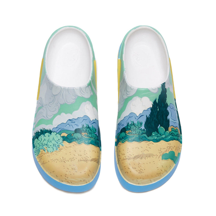 UIN Women Van Gogh Wheatfield with Cypresses Tenerife Women Canvas loafers
