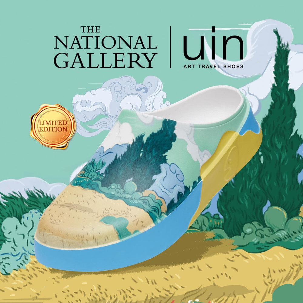 UIN Women Van Gogh Wheatfield with Cypresses Tenerife Women Canvas loafers
