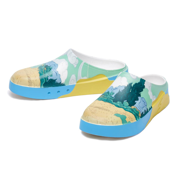 UIN Women Van Gogh Wheatfield with Cypresses Tenerife Women Canvas loafers