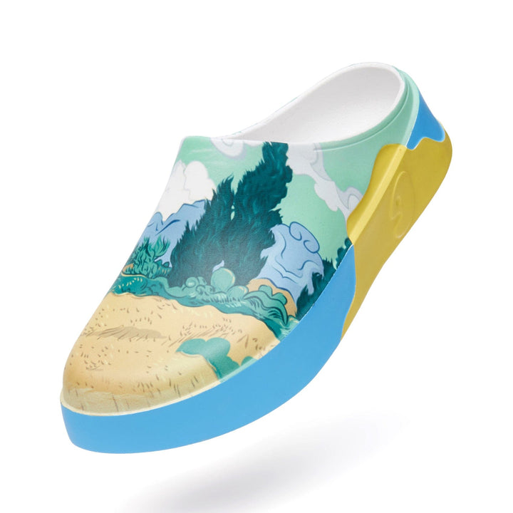 UIN Women Van Gogh Wheatfield with Cypresses Tenerife Women Canvas loafers