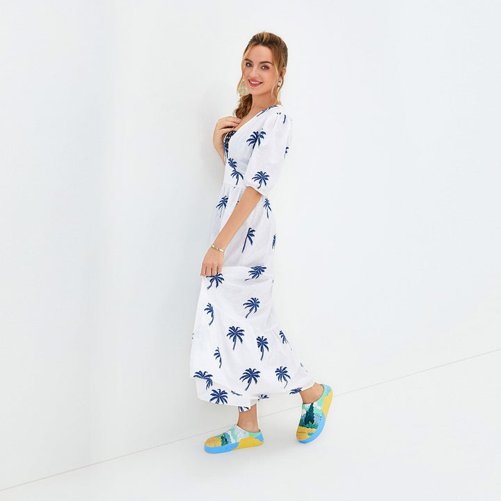 UIN Women Van Gogh Wheatfield with Cypresses Tenerife Women Canvas loafers