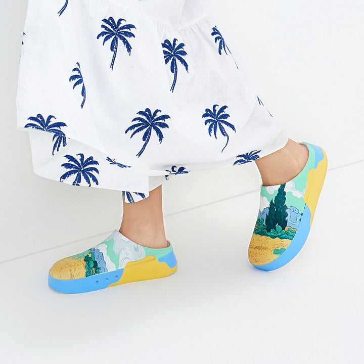 UIN Women Van Gogh Wheatfield with Cypresses Tenerife Women Canvas loafers