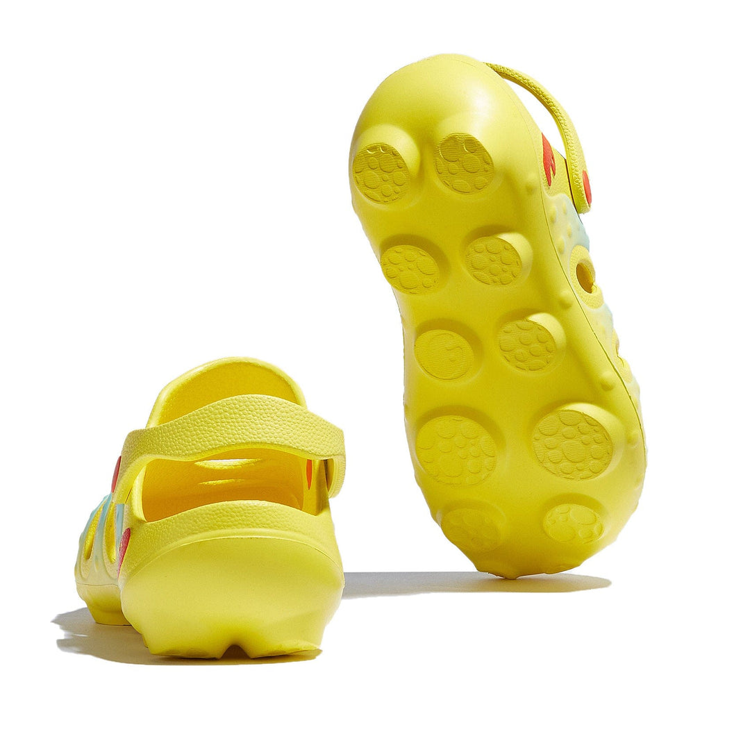 UIN Women Yellow & Glass Blue Octopus I Women Canvas loafers