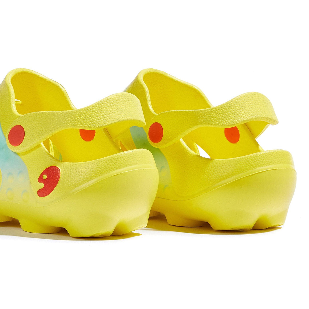 UIN Women Yellow & Glass Blue Octopus I Women Canvas loafers