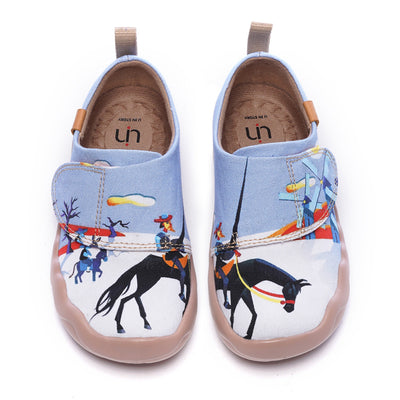 EL HIDALGO Kids Painted Canvas Shoes