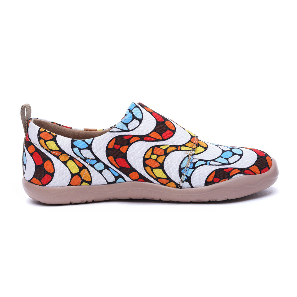 LA PEDRERA Kids Art Painted Canvas Shoes