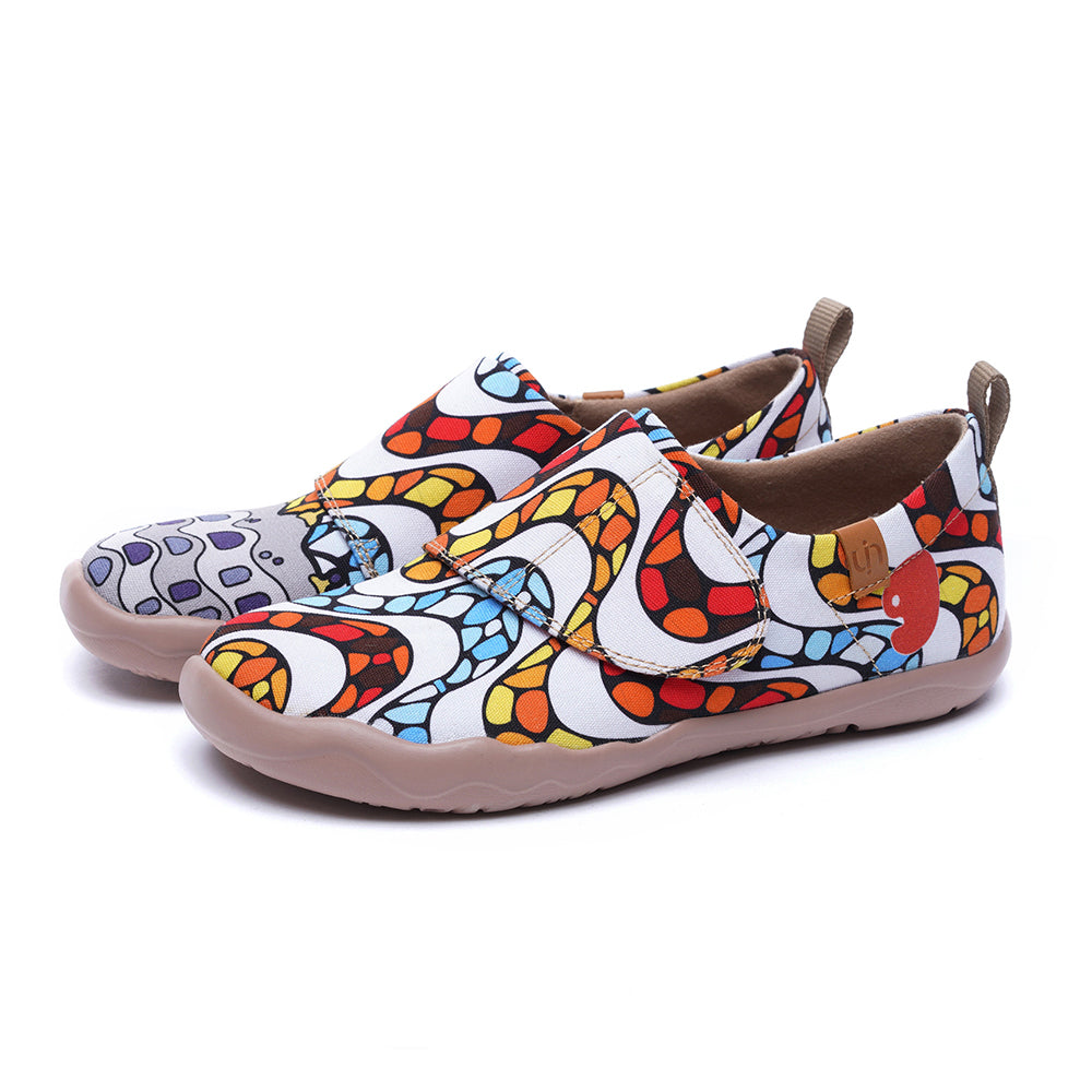 LA PEDRERA Kids Art Painted Canvas Shoes