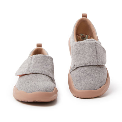 Toledo II Light Grey Wool Kid