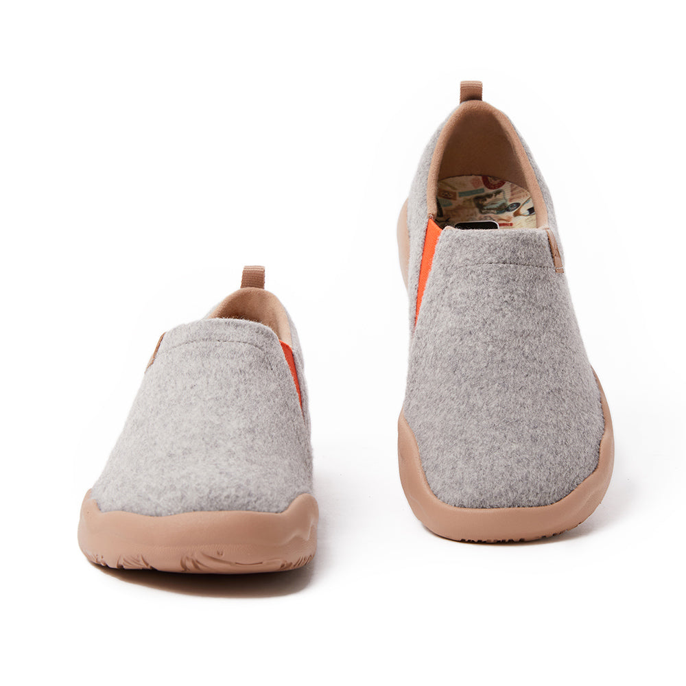 Toledo II Light Grey Wool Men