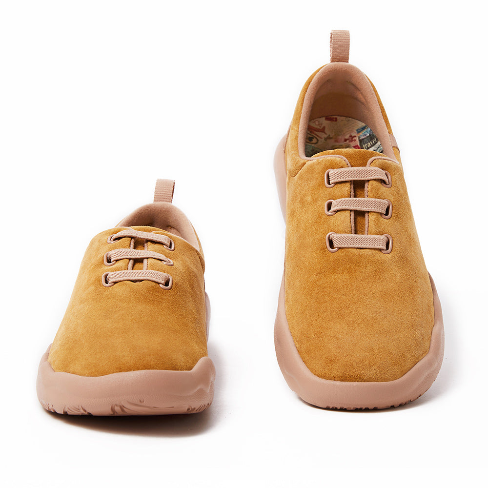 Segovia Khaki Cow Suede Lace-up Shoes Men