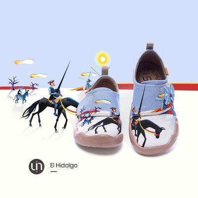 EL HIDALGO Kids Painted Canvas Shoes