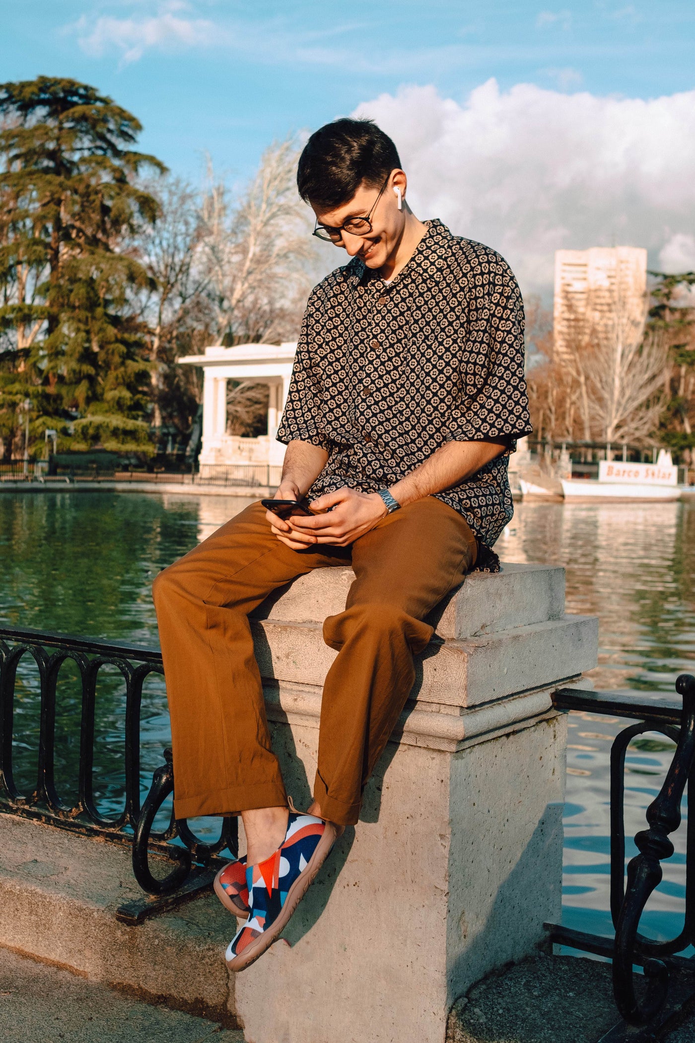 STREET CANVAS Men Art Designed Knitted Shoes