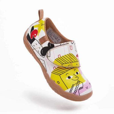 UIN Footwear Kid Building My Dream House Kid Canvas loafers