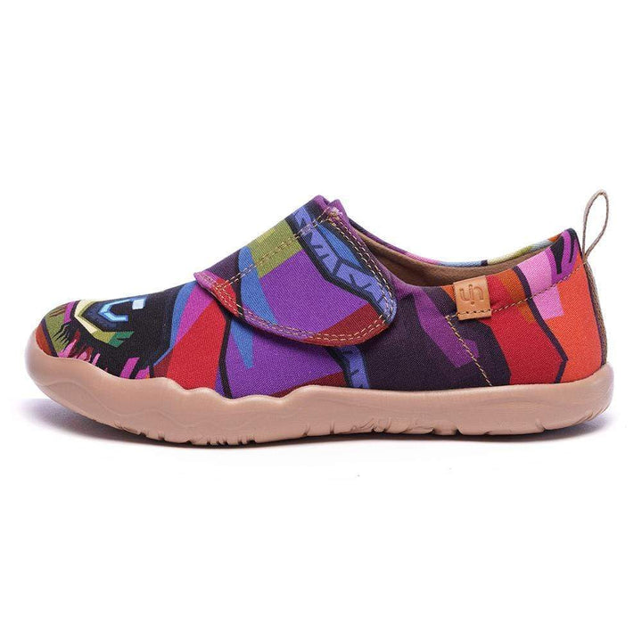 UIN Kid -Looking at You- Modern Art Painted Kids Casual Shoes Canvas loafers
