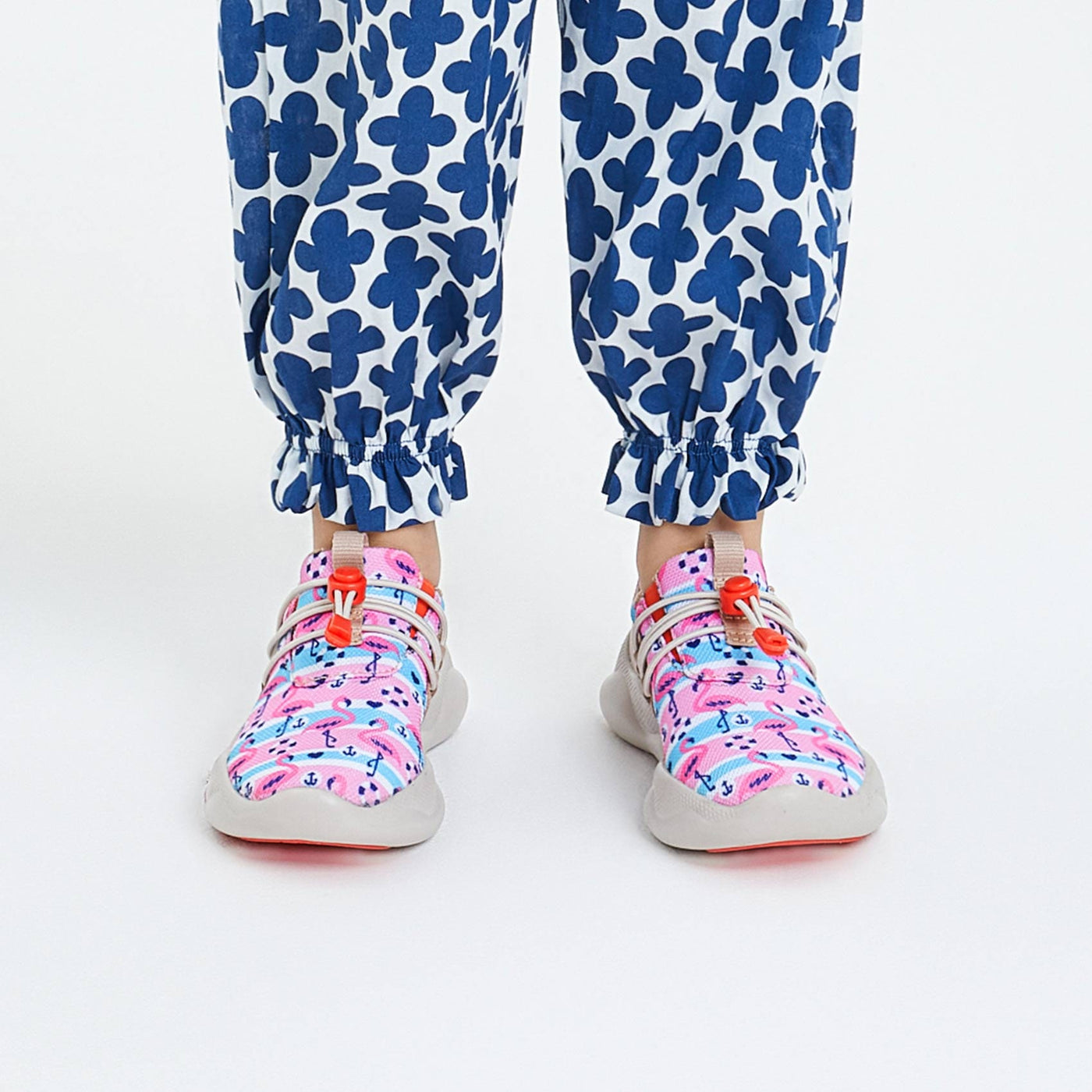 UIN Footwear Kid Pink Flamingos Mijas XIII Kid Canvas loafers