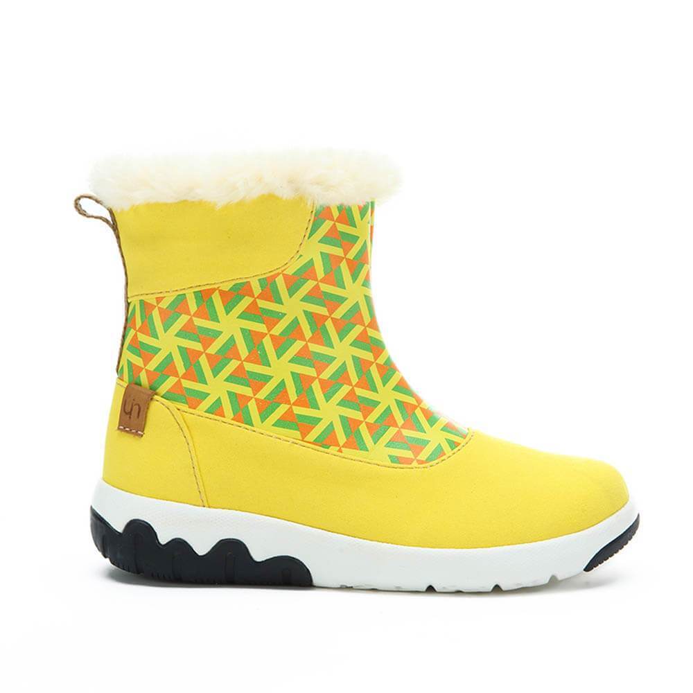 UIN Footwear Kid Rotterdam Boots Yellow Kids Canvas loafers