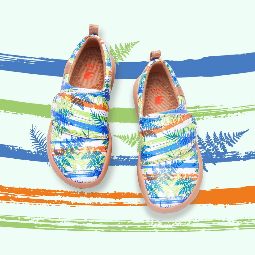 UIN Kid Vigor Silver Fern Toledo II Kid Canvas loafers