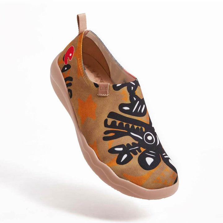 UIN Men African Totem Canvas loafers