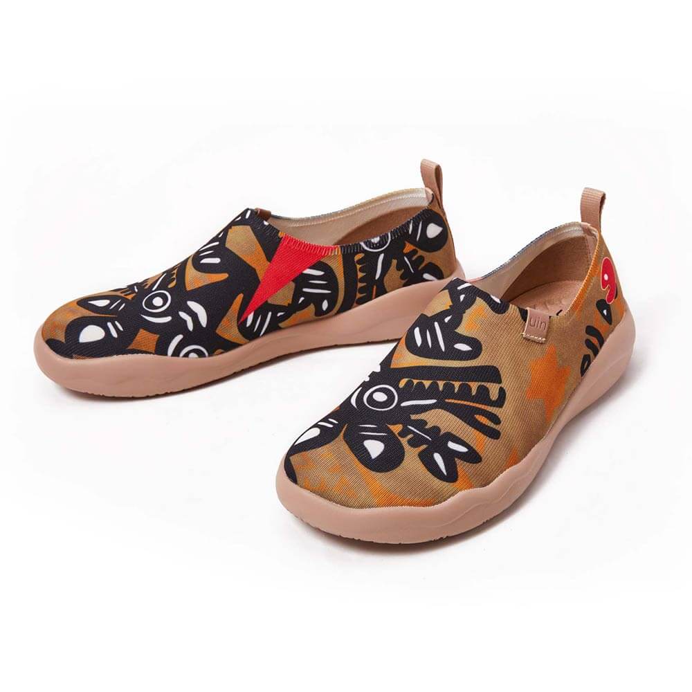 UIN Men African Totem Canvas loafers