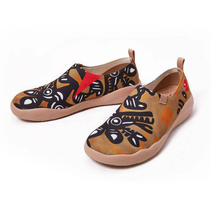 UIN Men African Totem Canvas loafers