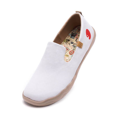 UIN Footwear Men Barcelona Canvas White Canvas loafers