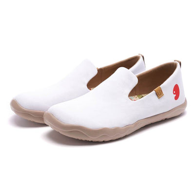 UIN Footwear Men Barcelona Canvas White Canvas loafers