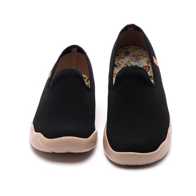 UIN Footwear Men Barcelona Knitted Black Canvas loafers