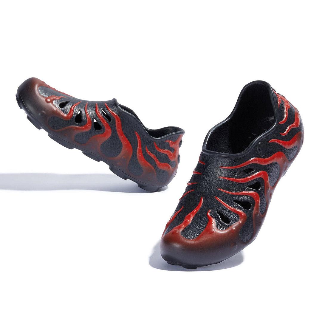 UIN Men Black & Red Octopus II Men Canvas loafers
