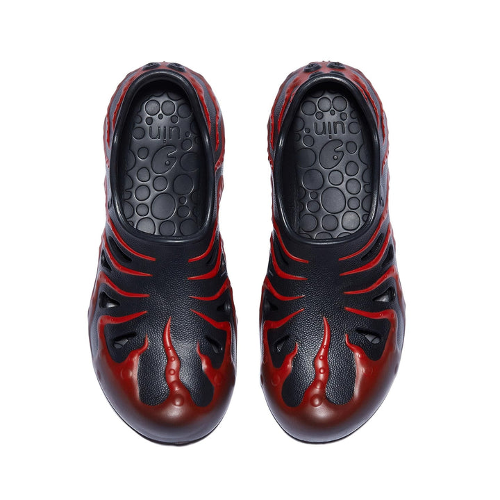 UIN Men Black & Red Octopus II Men Canvas loafers