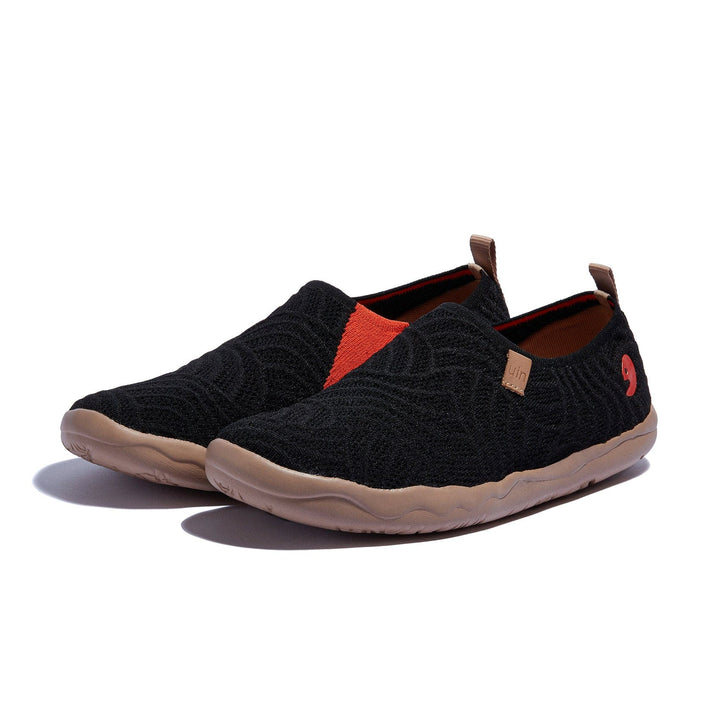UIN Men Black Waves Toledo I Men Canvas loafers
