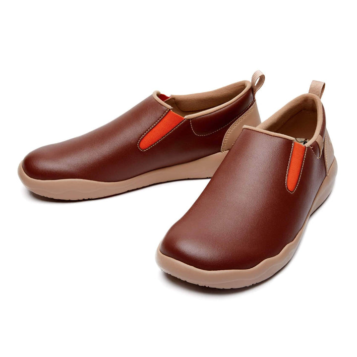 UIN Men Brown Cuenca Men Canvas loafers