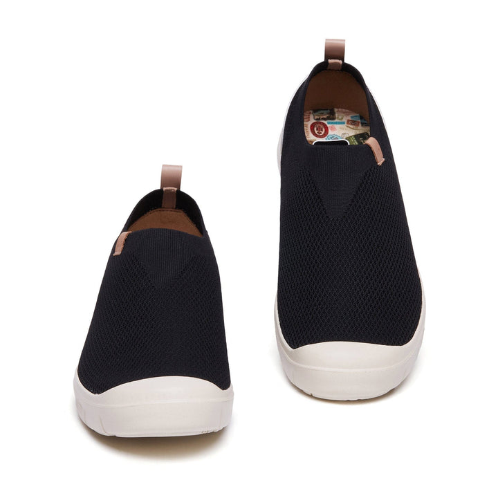 UIN Men Charcoal Black Cadiz II Men Canvas loafers