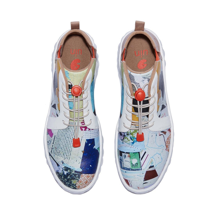 UIN Men Collage Journal Las Ramblas VIII Men Canvas loafers