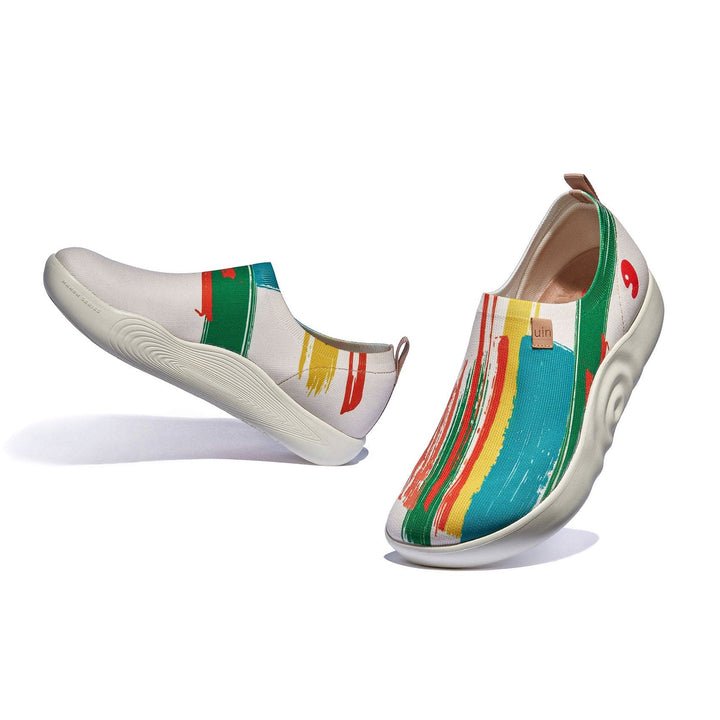 UIN Men Crimson Sunset Toledo X Men Canvas loafers