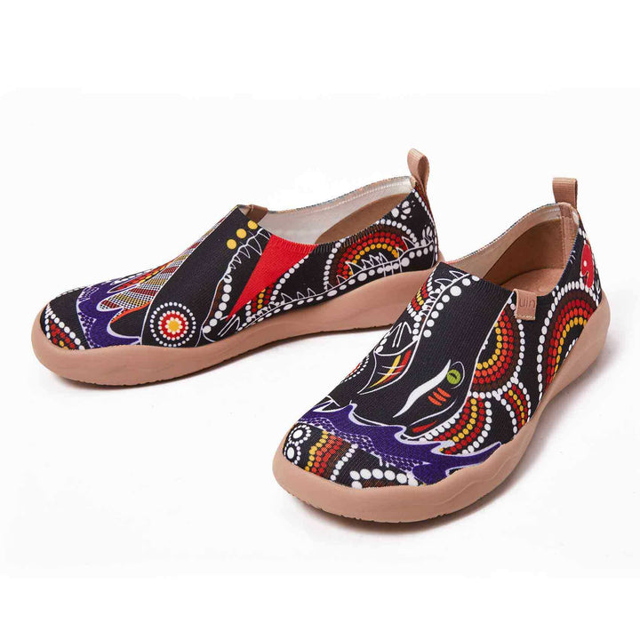 UIN Men Crocodiles Canvas loafers