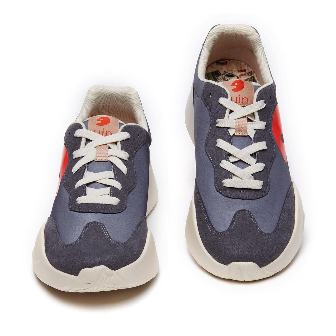 UIN Men Dim Gray San Sebastian I Men Canvas loafers