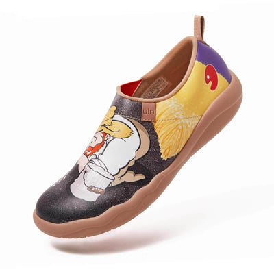 UIN Footwear Men Drawing Van Goh Canvas loafers