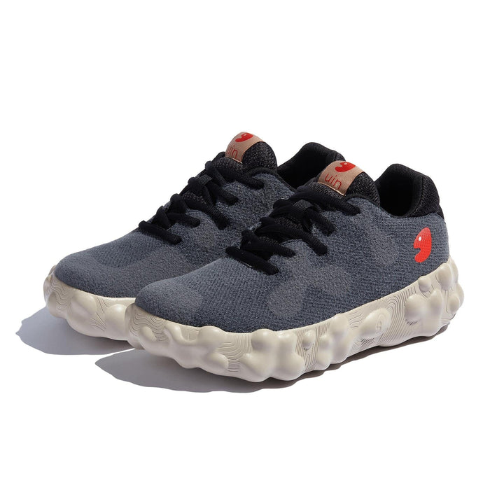 UIN Men Grey & Black Figueras I Men Canvas loafers