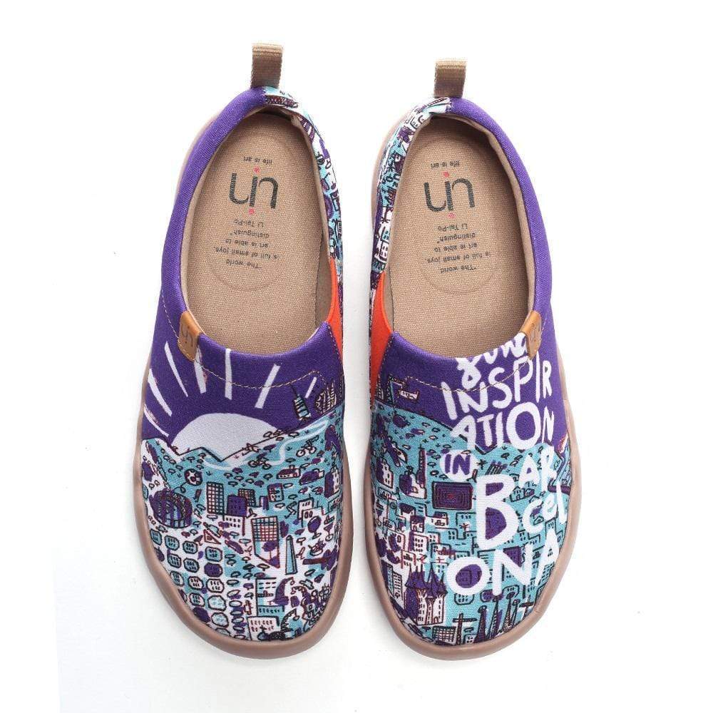 Inspiration on Barcelona Colorful Art Shoes For Men Men UIN 