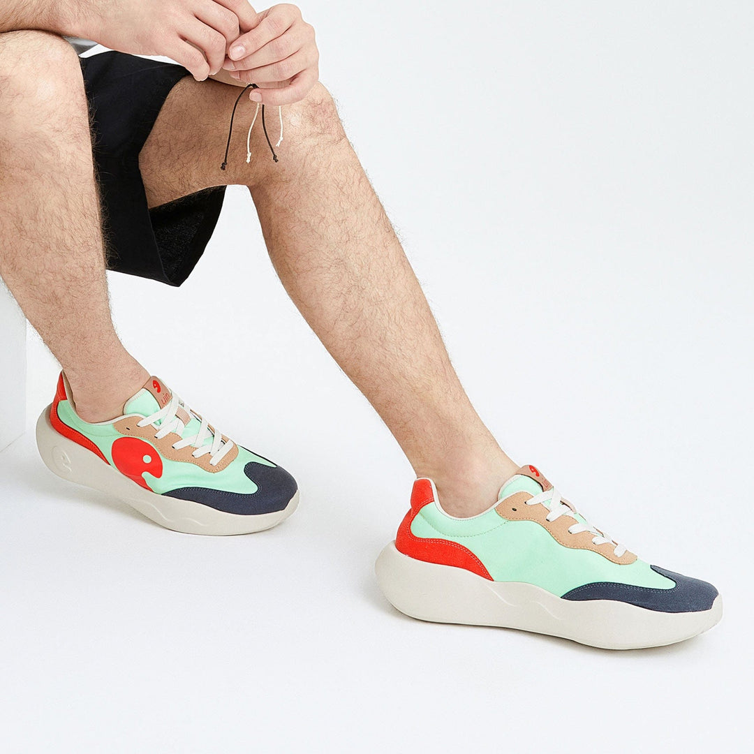 UIN Men Jungle Mint San Sebastian I Men Canvas loafers