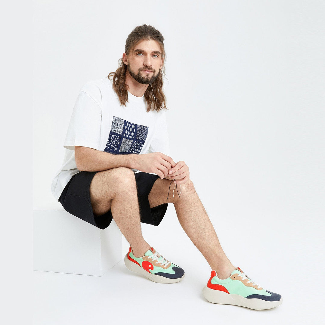 UIN Men Jungle Mint San Sebastian I Men Canvas loafers