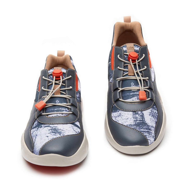 UIN Men Le Passé-Grey Mijas III Men Canvas loafers