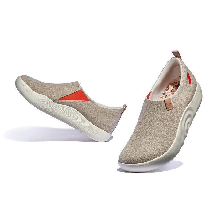 UIN Men Light Khaki Toledo X Men Canvas loafers