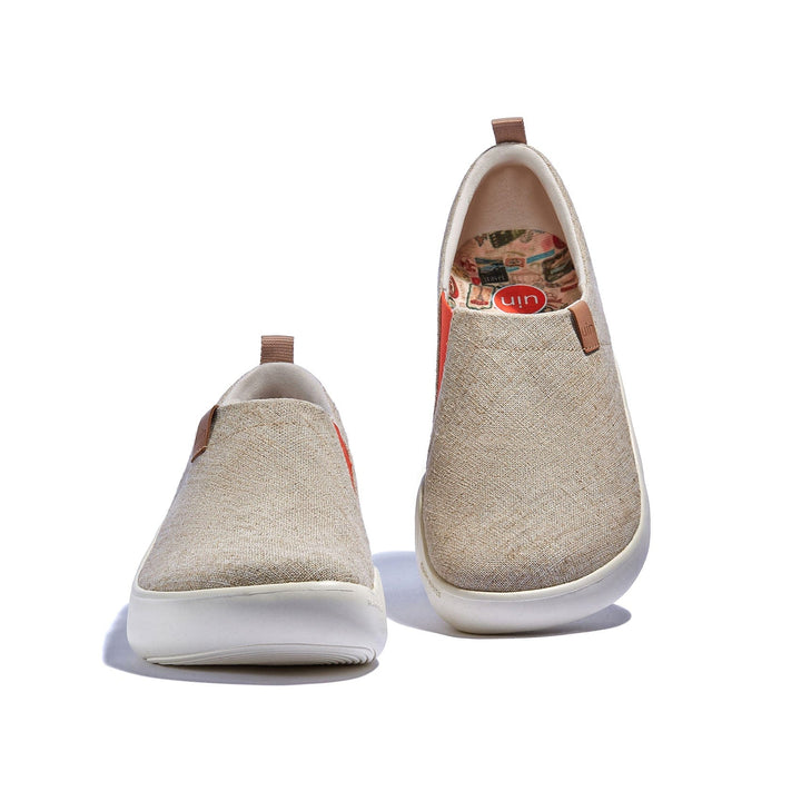 UIN Men Light Khaki Toledo X Men Canvas loafers