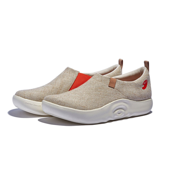 UIN Men Light Khaki Toledo X Men Canvas loafers