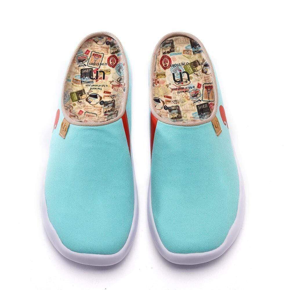 UIN Footwear Men Marbella Blue Slipper Men Canvas loafers