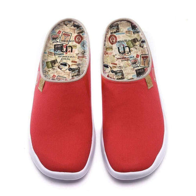 UIN Footwear Men Marbella Red Slipper Men Canvas loafers