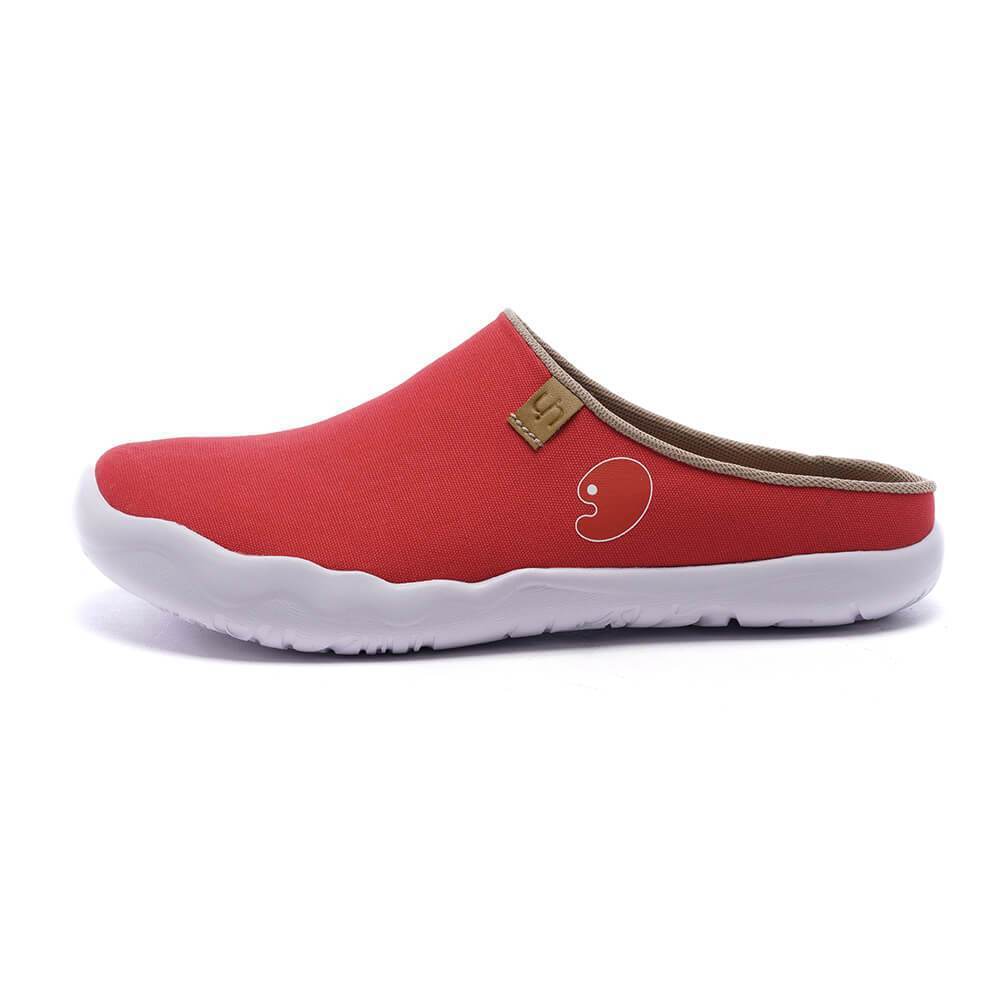 UIN Footwear Men Marbella Red Slipper Men Canvas loafers